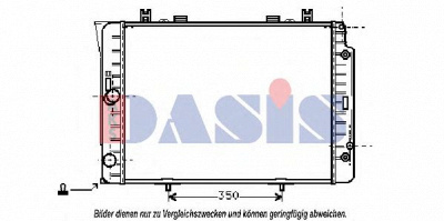 AKS DASIS 122740n -  Радиатор, охлаждение двигателя